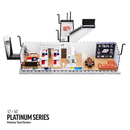 SSS 12' x 50' Platinum Series Luxury Bunker